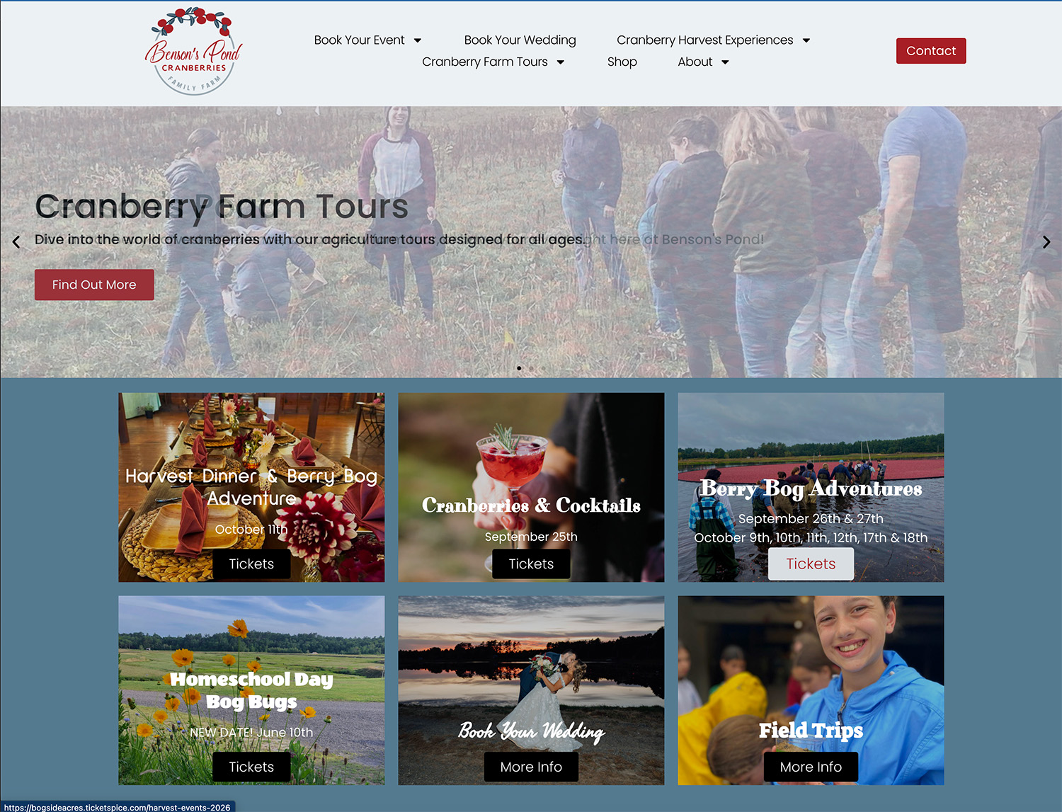 Bensons Pond Website